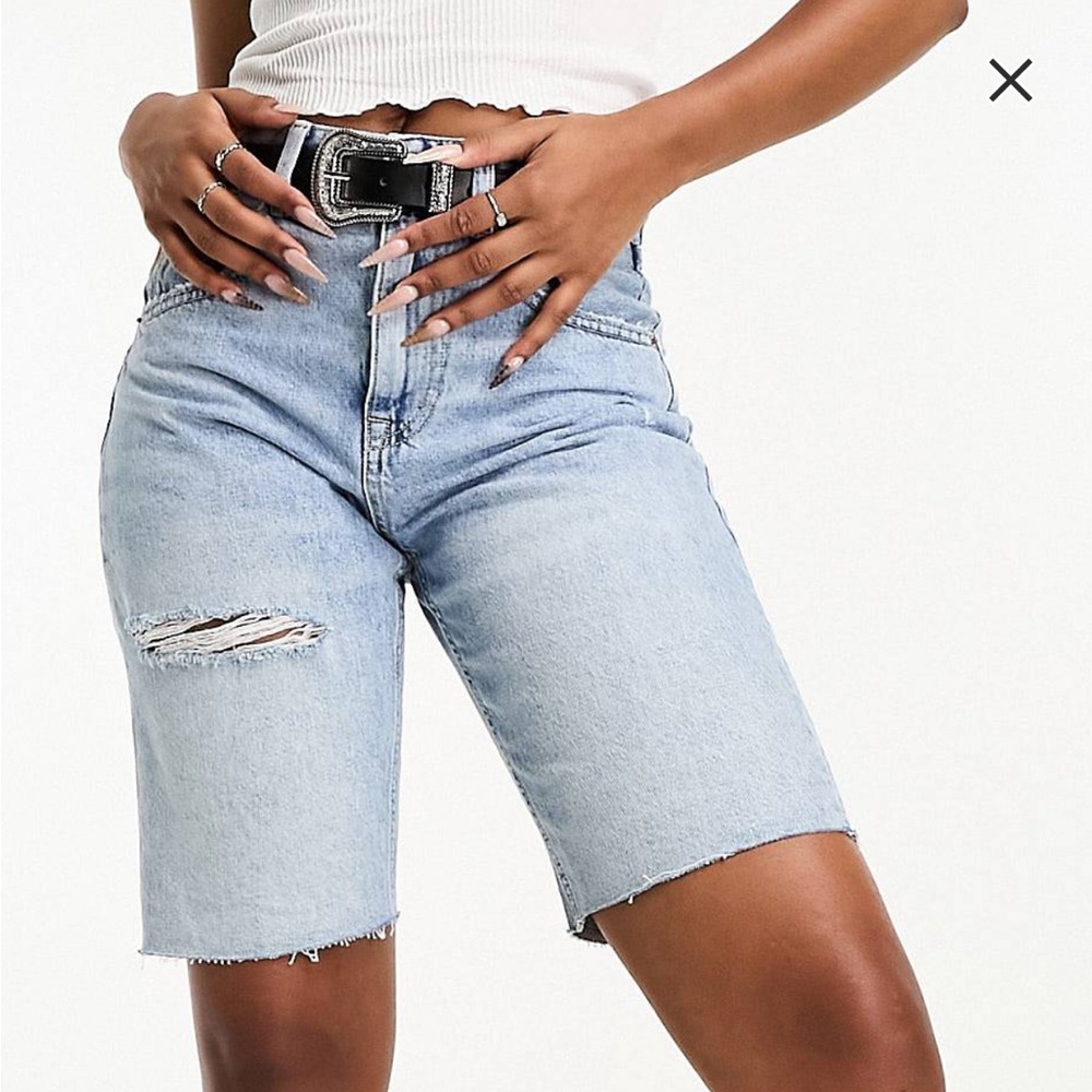 Denim Long Shorts